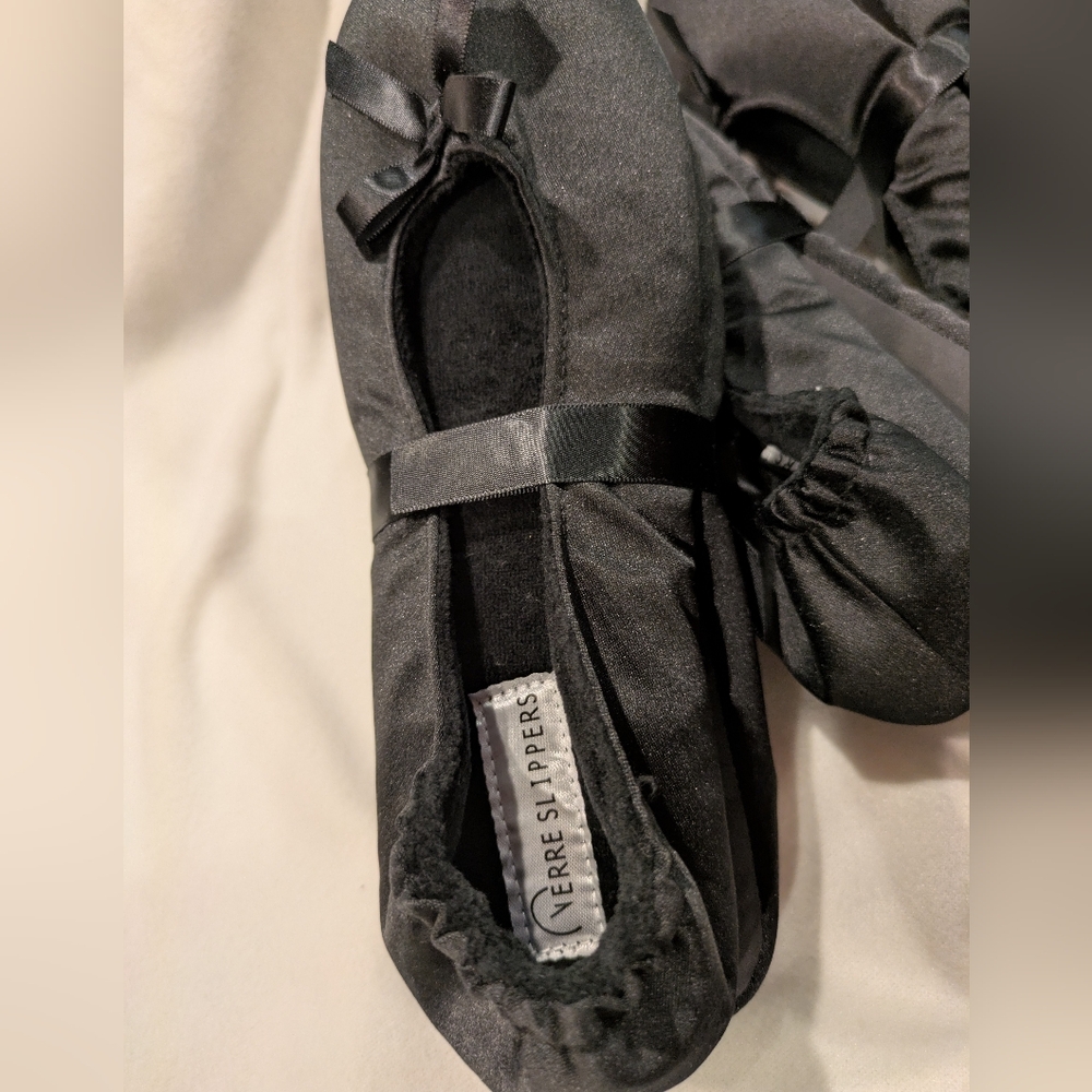 Verre Slippers Soft Wedding Ballet Dance Shoes Bridesmaid Gifts size M/6.5 - 7.5